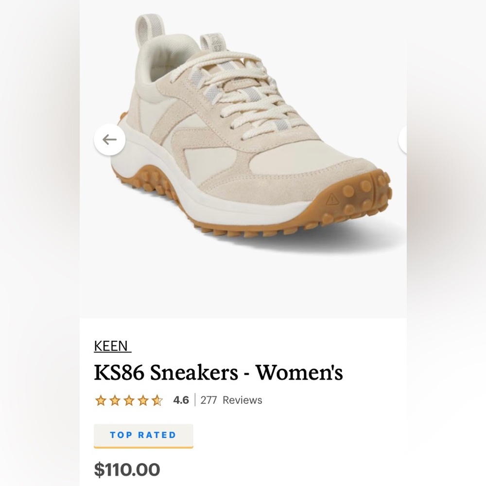 Keen Women's Beige and Tan Sneakers
